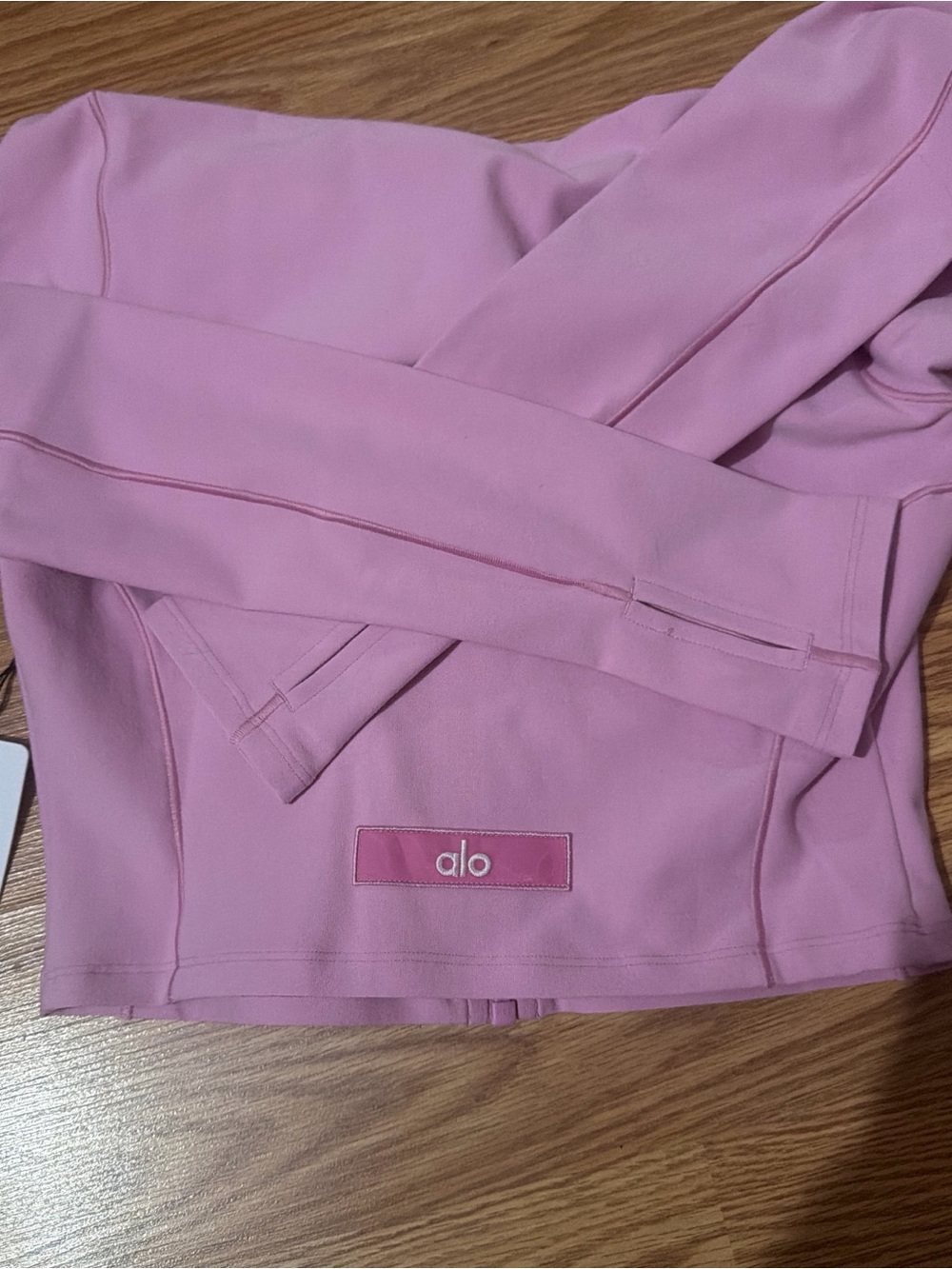 ALO Yoga Candy Heart Pink Fitted Jacket - Picture 2 of 4